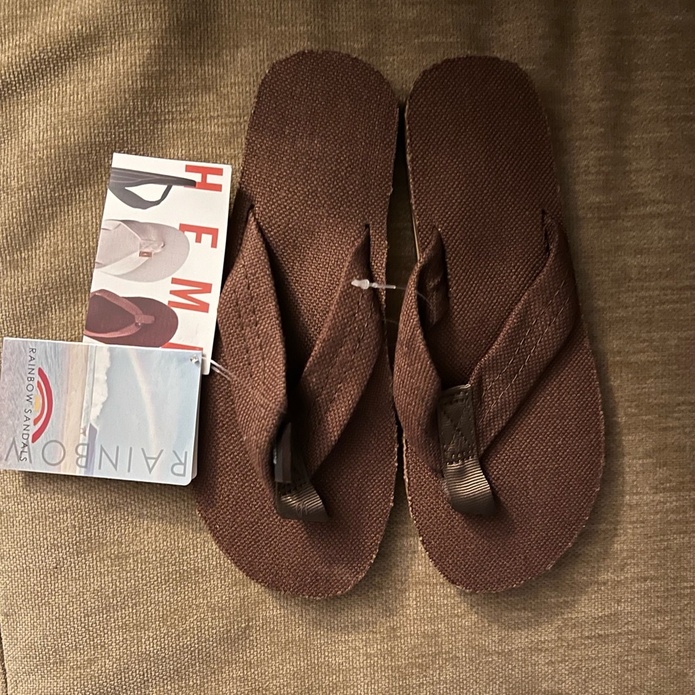NWT Rainbow HEMP women’s sandles
